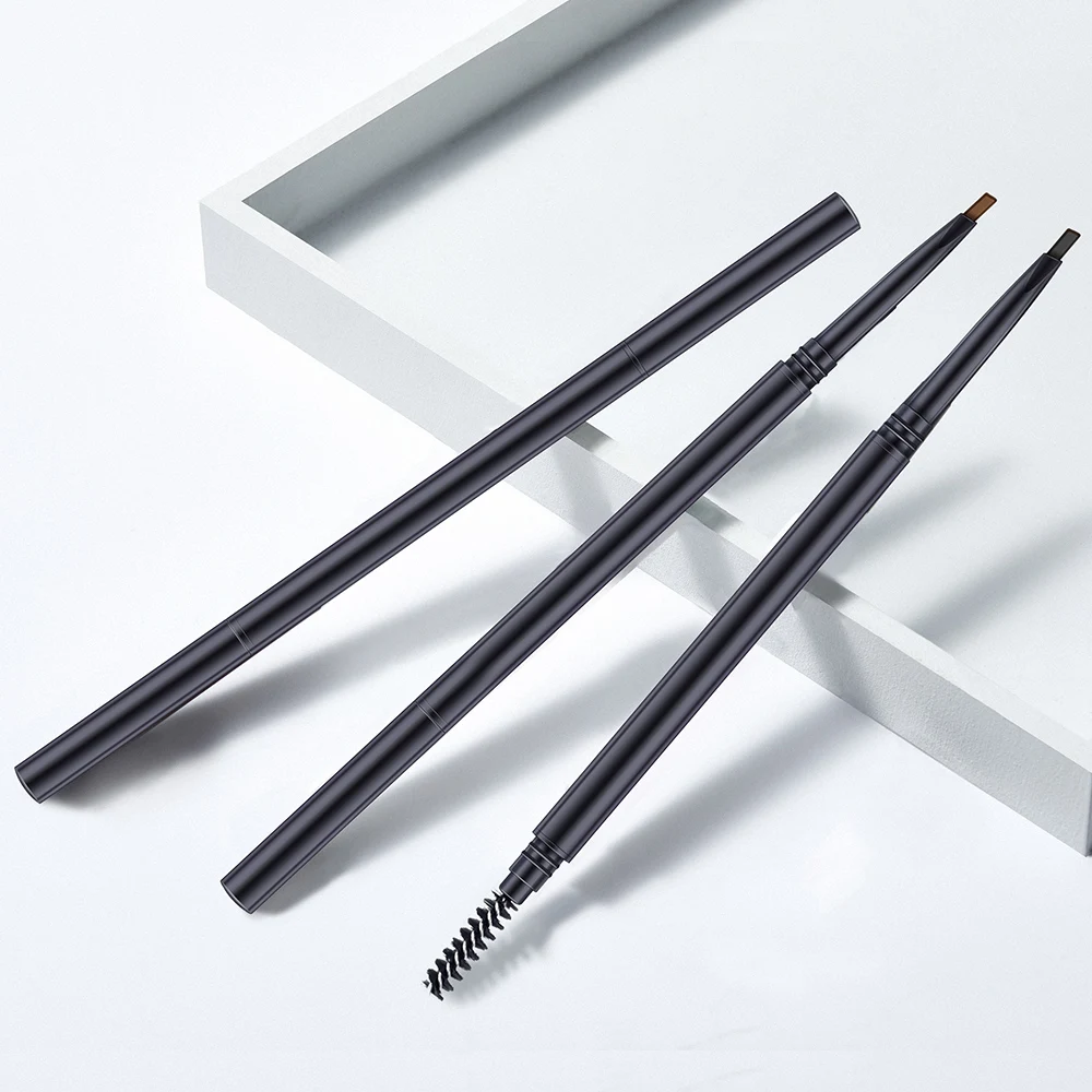 Private Label 6 Colors Eyebrow Enhancer Long Lasting High Pigment Double Head Eyebrow Pencil