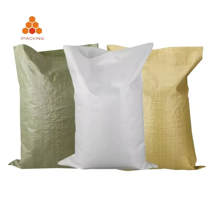 Factory price 25kg 50kg plain food grade packaging plastic pp woven flour sugar maize rice bags 100kg