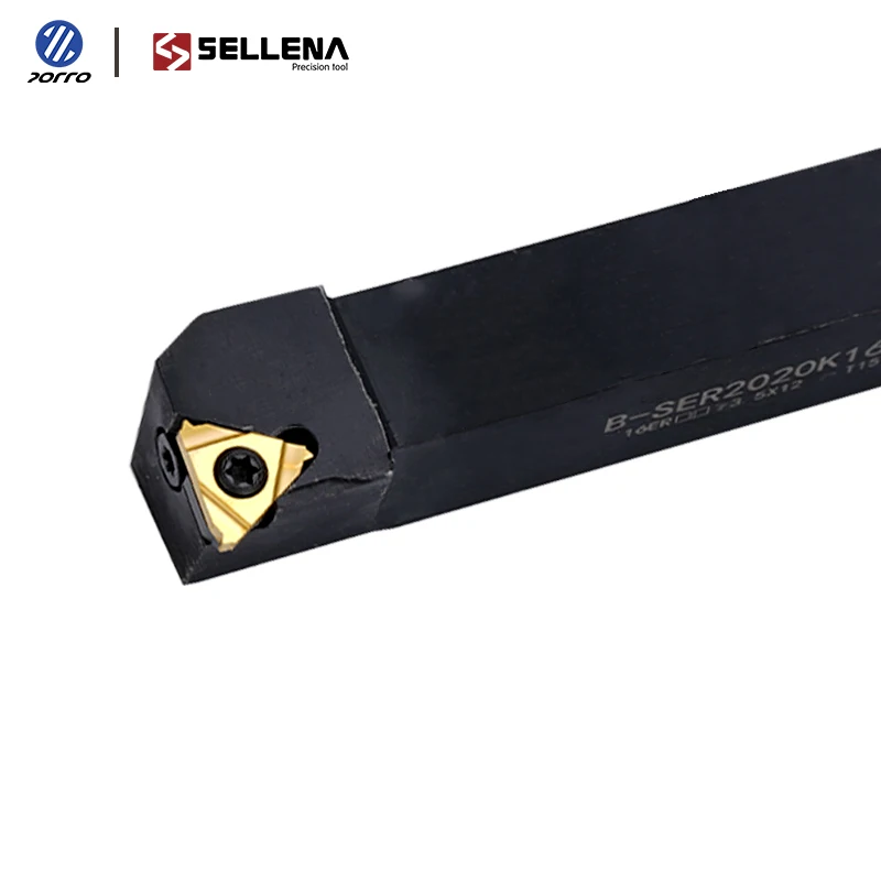 B-SER B-SEL 1212H16 1616H16 2020K16 2525M16 external thread turning tool CNC tool holder turning tool for 16ER carbide insert