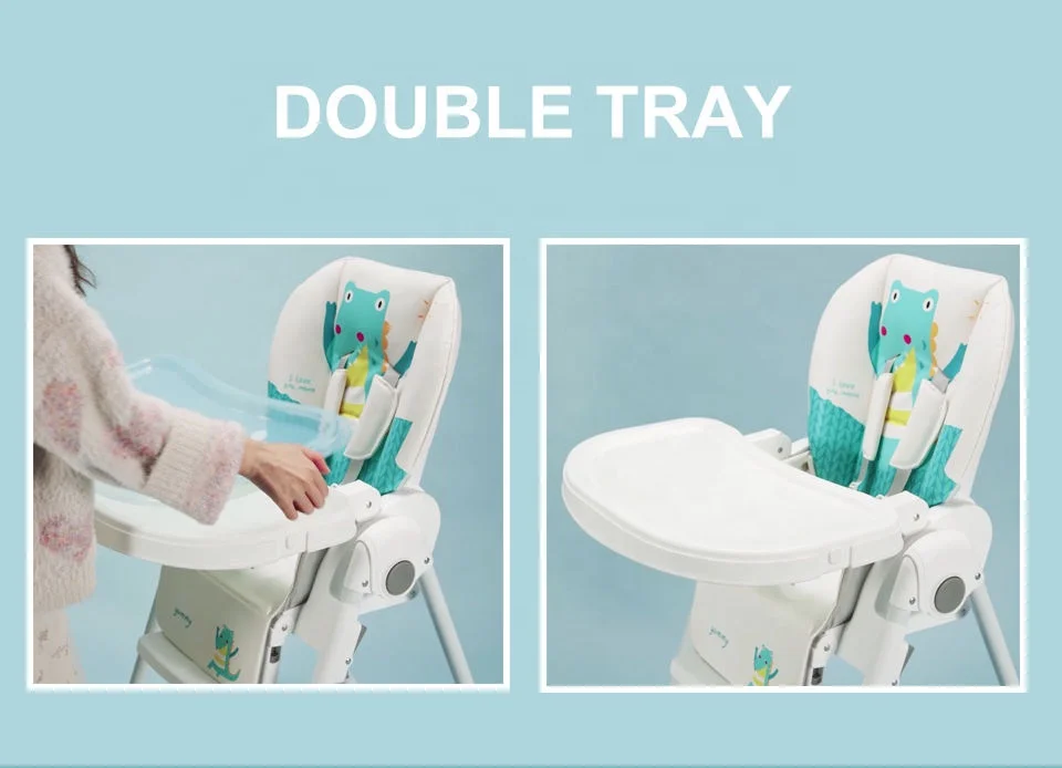 Многофункциональный высокий стул для кормления ребенка из ПП пластика + стальная трубка высокий стул для ребенка 6 месяцев + еды