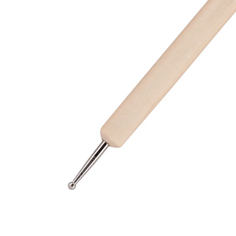 5pcs Wood Dotting Pen Set 2 Head Use Nail Art Wooden Painting Dot Nails Design DIY Manicure Picking Needles Decoration 2 Way