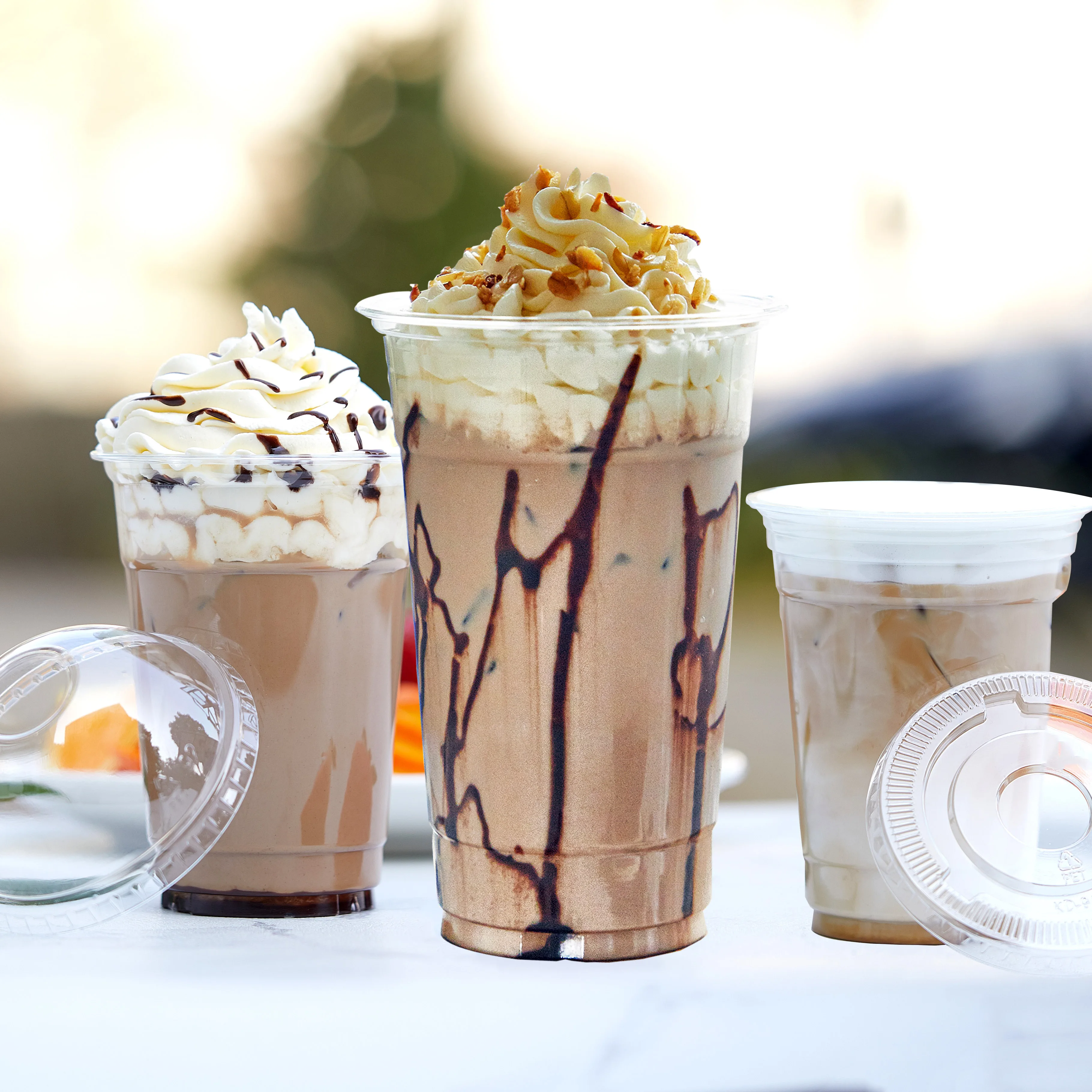 
Clear PET Plastic Smoothie Cup Takeaway Milkshake Cup Yogurt Jelly Ice Cream Disposable Cup 