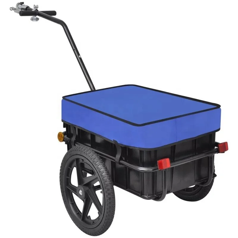 2 in 1 Transport Box Bicycle Trailer Load Trailer With High Tow Bar TC3003