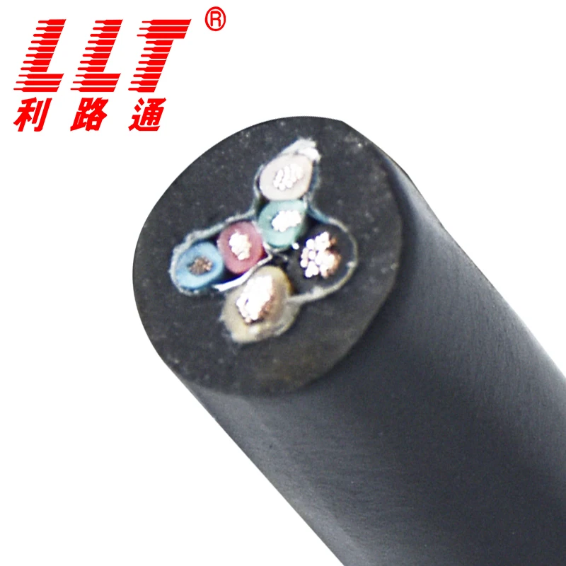VDE 0282 многожильные резиновые гибкие кабели с 2 до 5
