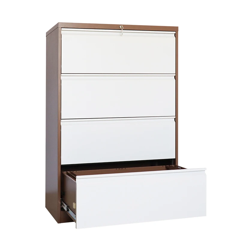 office used steel 2 3 4 wide drawer lateral hanging file cabinet