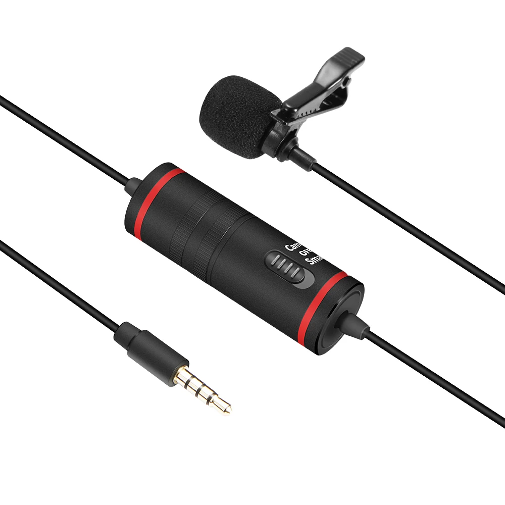 Профессиональный Интервью речи нагрудные Клип микрофон для Iphone Canon Nikon Sony камера видеокамера петличный Mamen