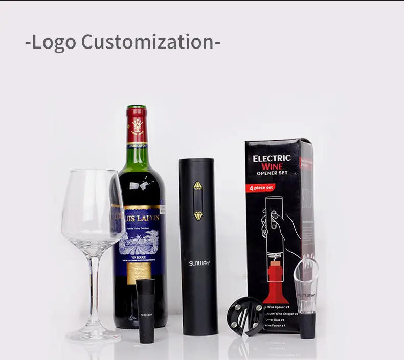 The New Ideas Innovative Unique Product Wine Opener Electric Kitchen Accessories Set for Women Gift Promotional