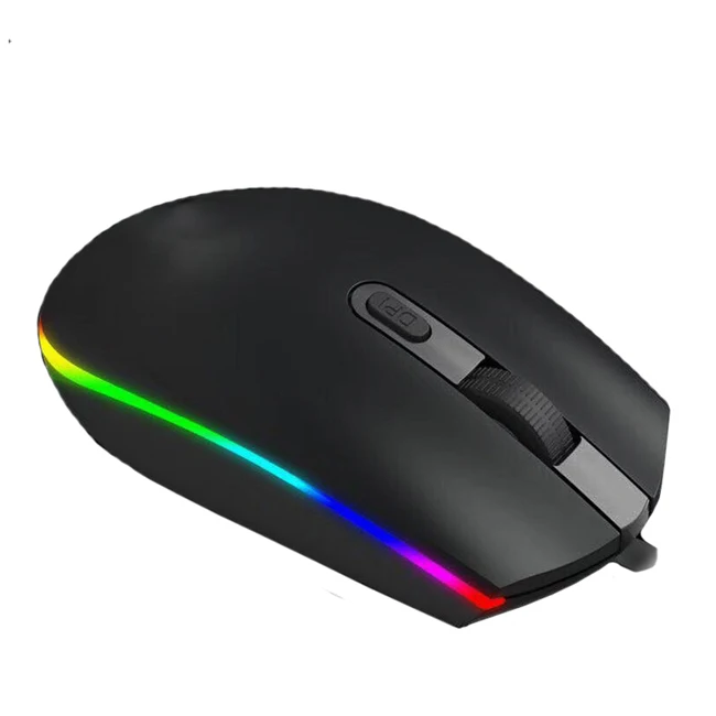  Проводная игровая мышь светящаяся RGB для работы и офиса проводная logitech компьютерные