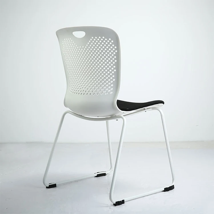 DDP+1 piece customized practical chrome-plated frame training room seat with fabric cover training sofa chair