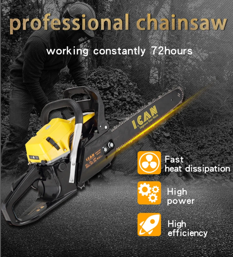 5200 with best price high quality mini petrol chainsaw wood cutter tree branch cutter machine 2 stroke gasoline chain saw