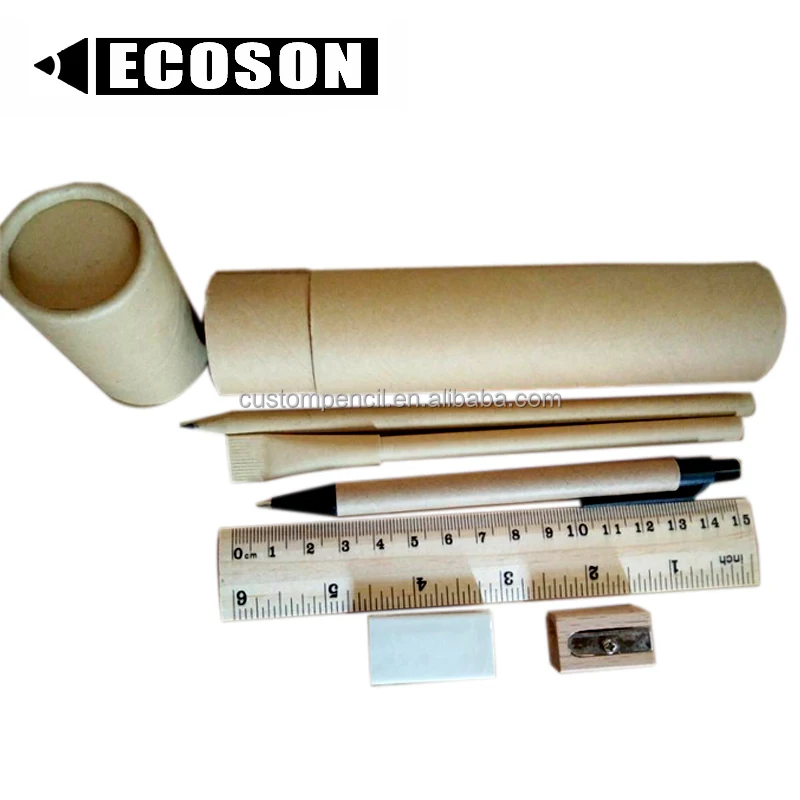 High Quality Custom Embossed Pencil Bags Top Selling Stationery Eco Friendly Products Box Gift Set