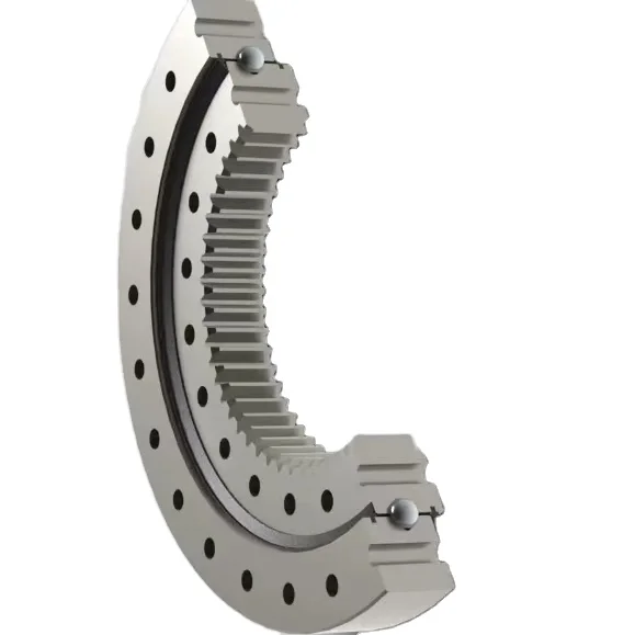 Manufacturer Wholesale Round Sliver Thin Wall Mini Double Row Slewing Bearing DH55-5,DH60-5-7,SY75