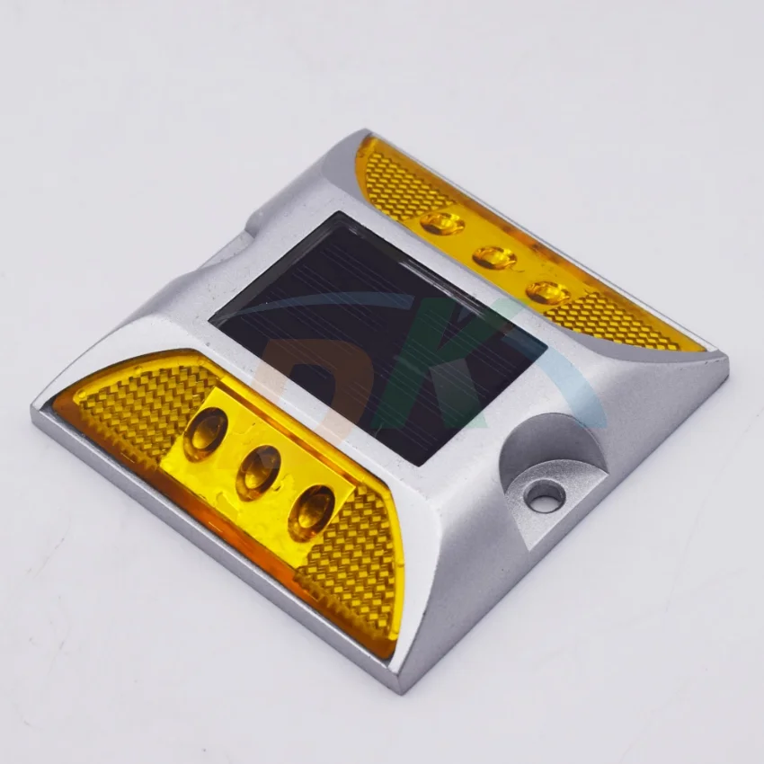 DEKE Solar road stud LED cat eye warning light for traffic safety roadway emergency light