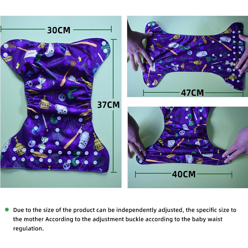 10 PCS MOQ Mumsbest Baby Pocket Cloth Diaper Baby White Snaps and Round Wing Cloth Diaper Fitted Cloth Diaper Free Shipping