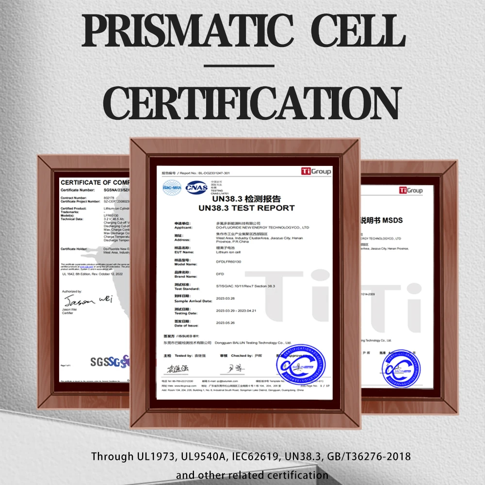 DFD High Quality Original 280Ah 314Ah Lifepo4 Cell Prismatic Lifepo4 3.2V Lithium lon Battery For Portable and boats