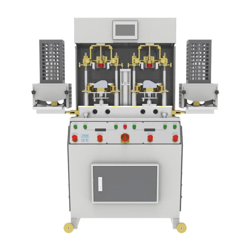 PLC Control Two Cold and Two Hot Shoe Toe Shaping Making Machine Casual Sports Shoes Forming Process Production Line
