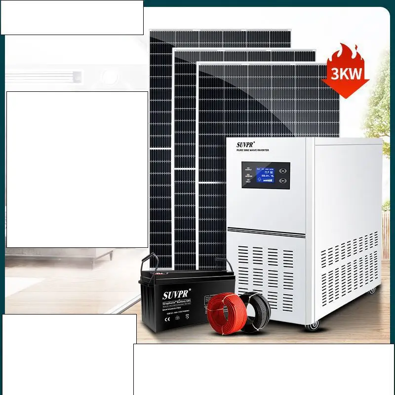 solar generator photovoltaic panel household roof 220V 3000W