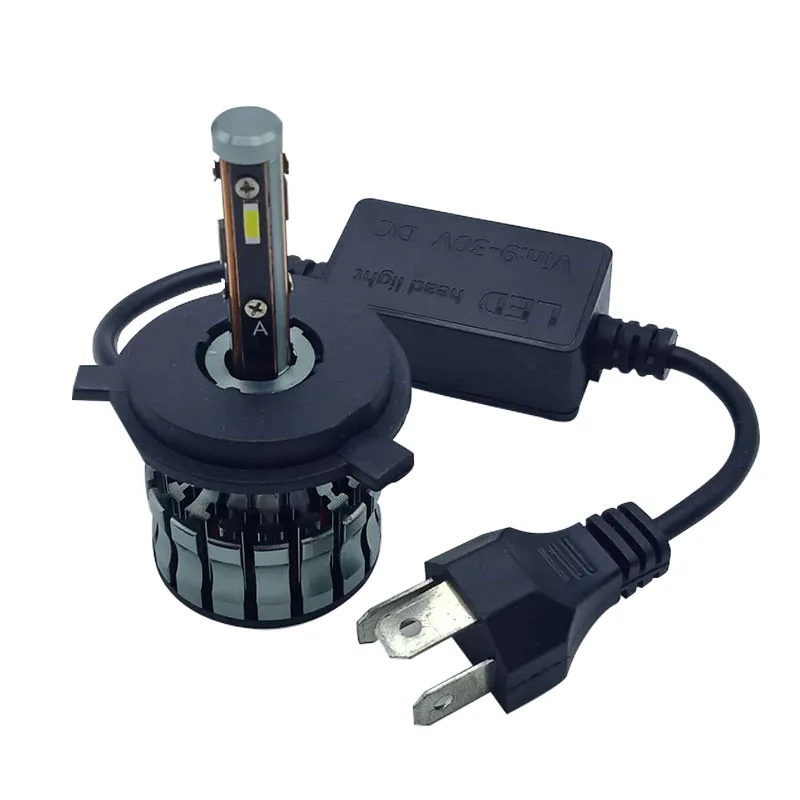 QIDEWIN Car light system 4sides CSP high low beam 52W 6000LM 12 Volt H3 H4 H7 T5M Led Headlight LED headlight