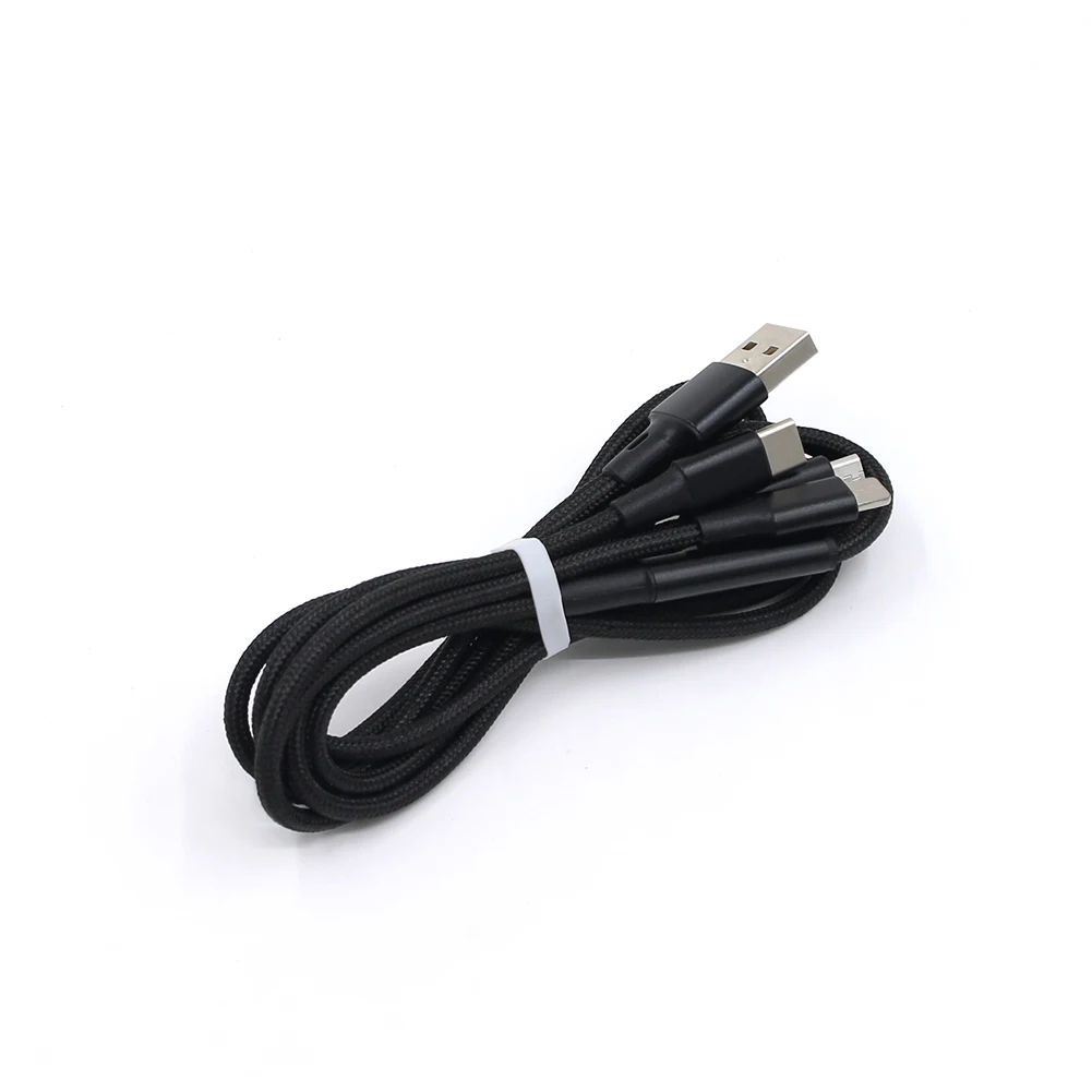  Лидер продаж Плетеный Usb-кабель 120 см из нейлоновой ткани для зарядки смартфонов iPhone/Android Micro USB/Type