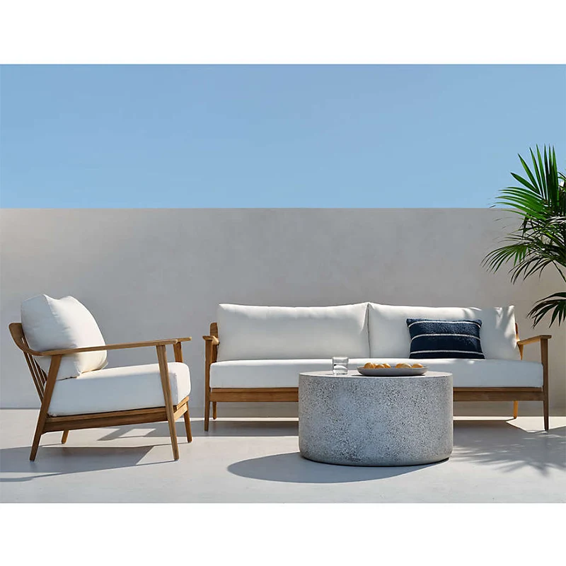 High quality teak patio furniture outdoor sofa teak wood for hotel patio furniture outdoor garden sofa teak wood