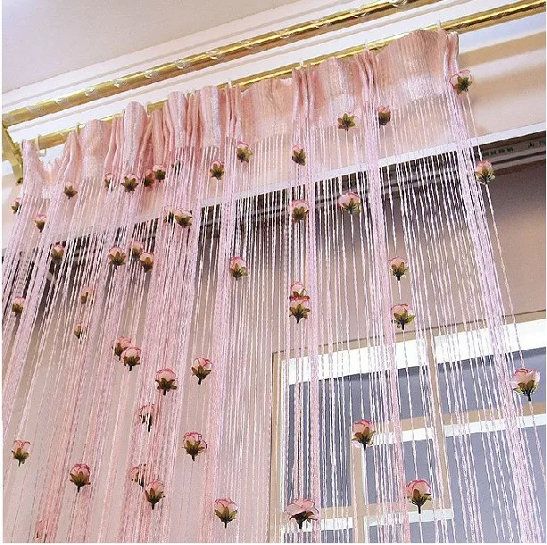 Door Window Panel Room Divider String Curtain Hanging Decorative Thread curtain