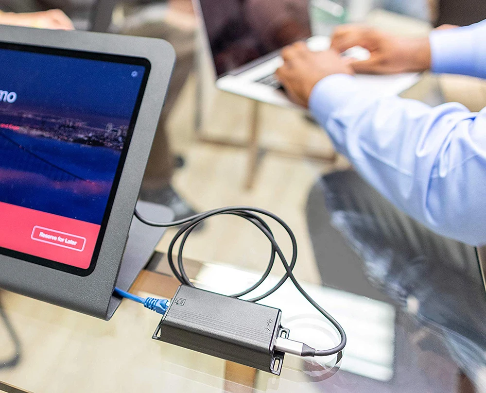 PoE+ to USBC Power + Data Compatible with Tablet Computer Like Microsoft Surface Go, Samsung Galaxy Tab, Google Pixel Phones