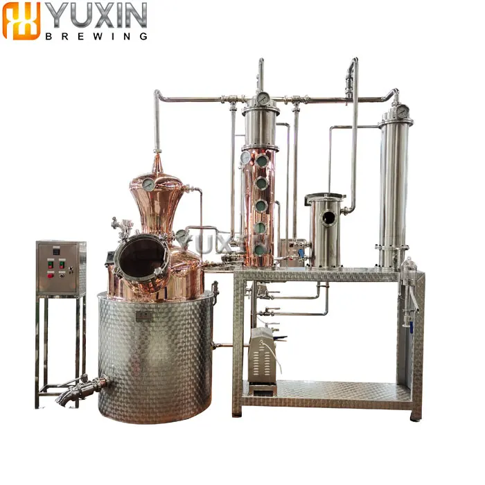copper / stainless industrial spirit whisky brany gin distillation equipment