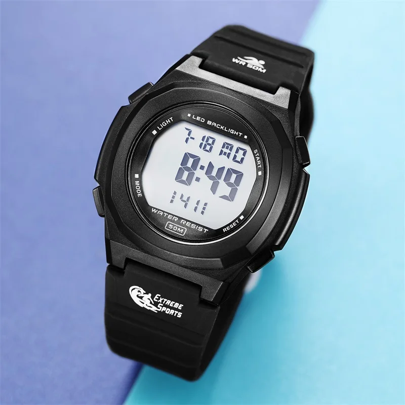 SINOBI S9888G High Quality Digital Watches Plastic Original factory wholesale Wristwatch Cheap Price chronograph watch men