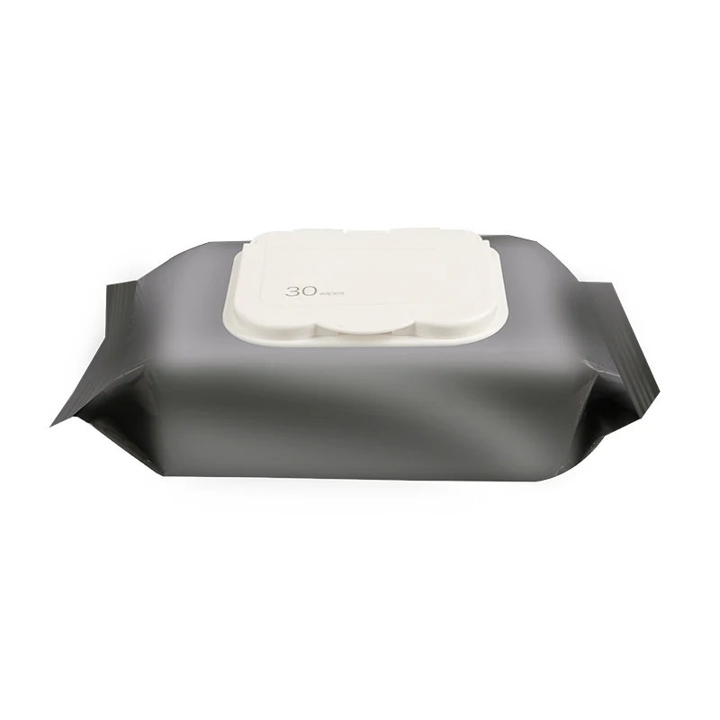 
PERFCT custom logo non-alcohol deep cleaning charcoal makeup remover wet facial wipes with black nonwoven 