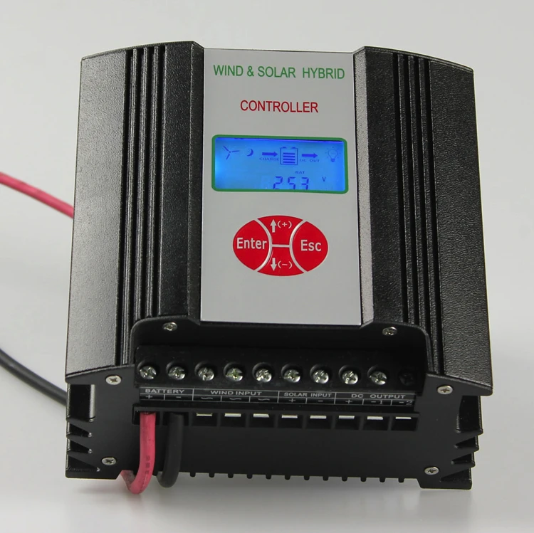 100w to 600w 12V 24V Wind Turbine Charge Controller for Battery with DC Output