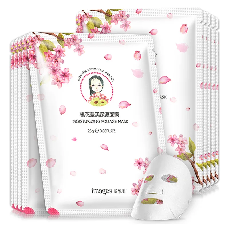 images Peach blossom facial mask paste moisturizing whitening facial mask Brighten skin colour skin care mask