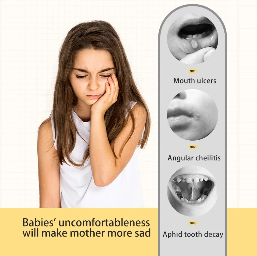 Silicone Non-Toxic Cute Baby Kids Soft Brush U Shaped Rechargeable Electric Toothbrush