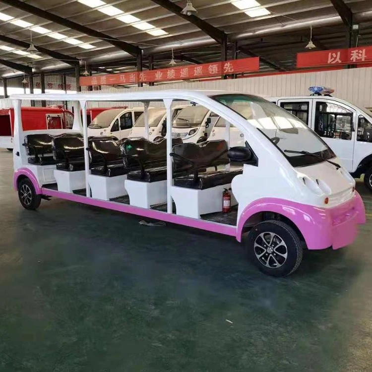 
12 Passenger Electric Shuttle Bus Battery Powered Tourist Bus 