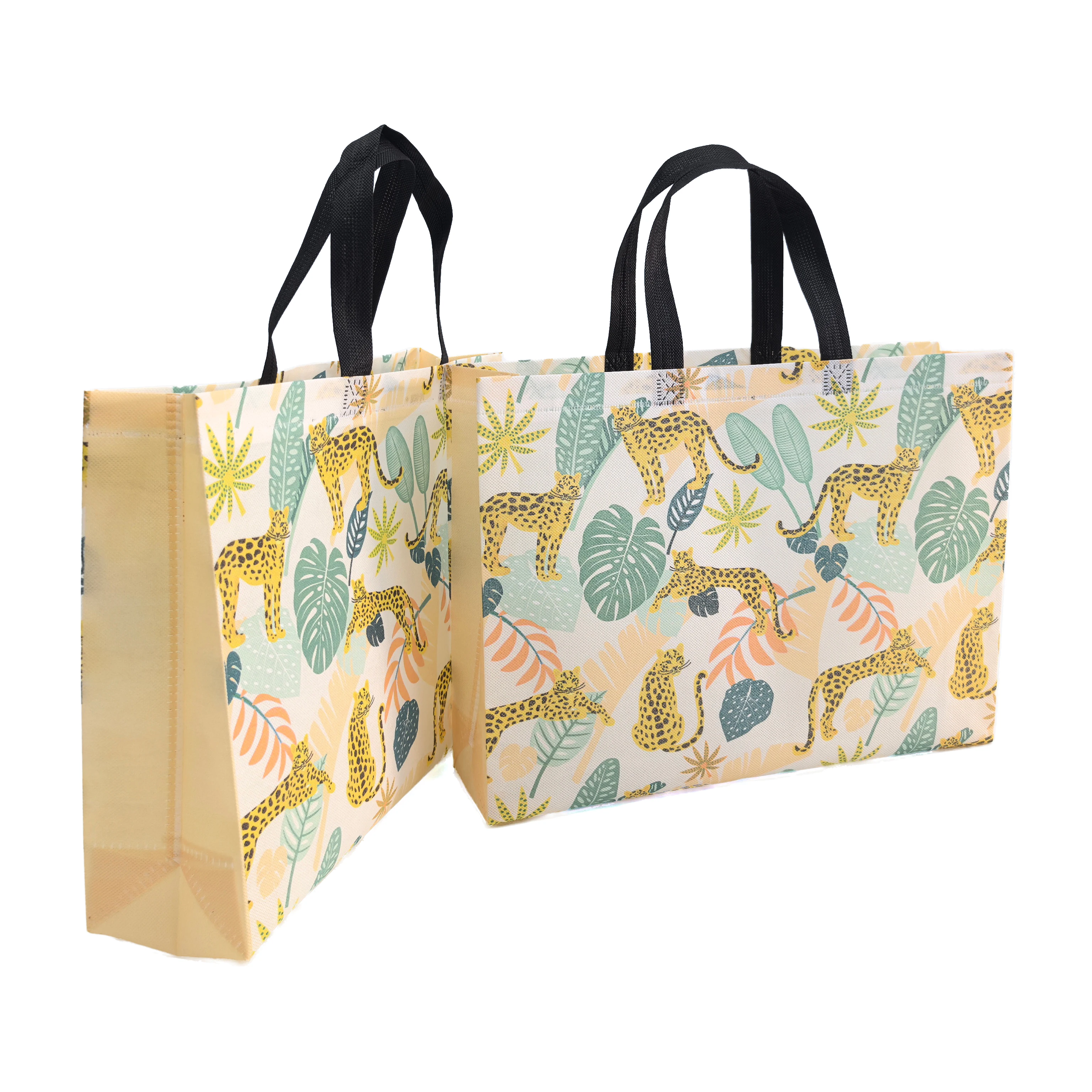 Custom New Non-Woven Shopping Bag with Logo Unique Patterned Gift Bag