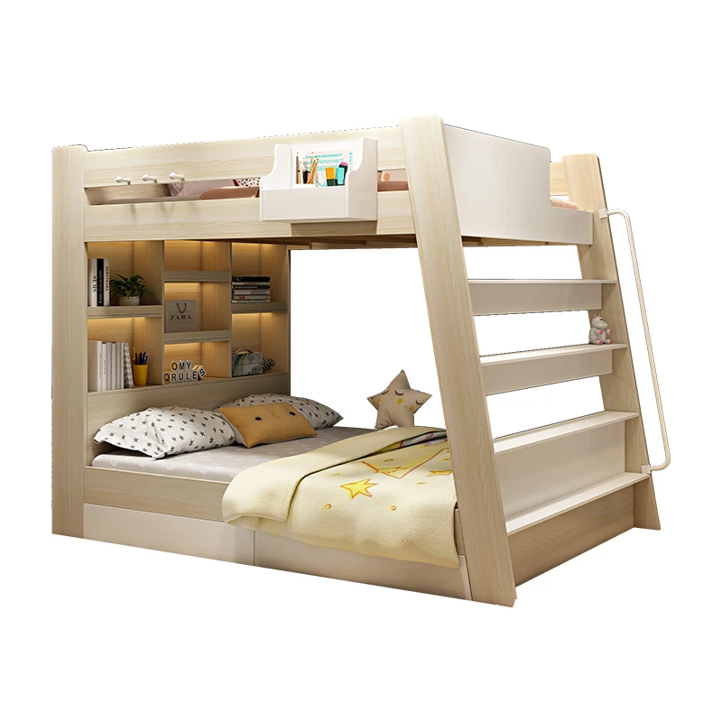 Scandinavian Simple Fashion Up And Down The Same Width Double Bunk Bed