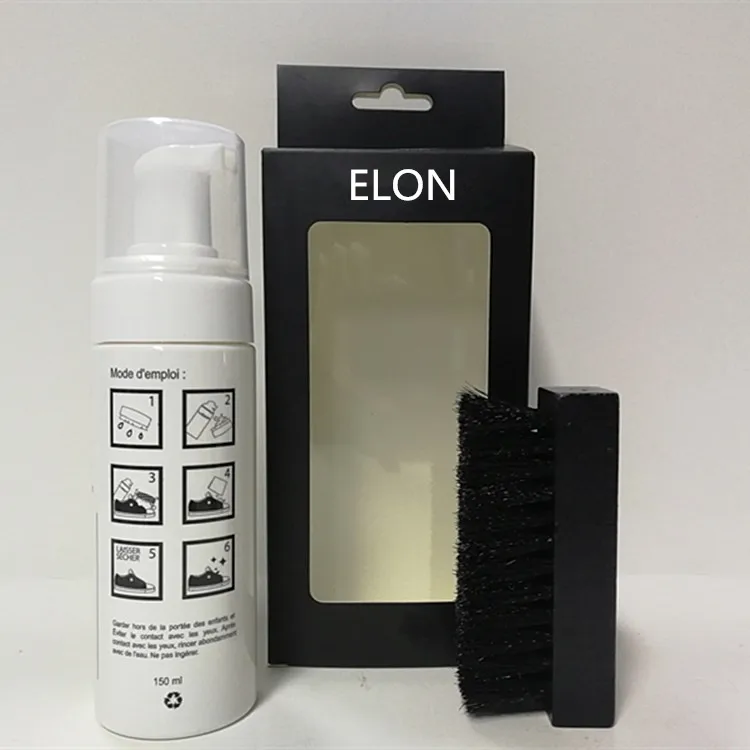 OEM ODM Design 150ML Portable Eco friendly shoe care kits Rich Foam Clean sneakers cleaner care