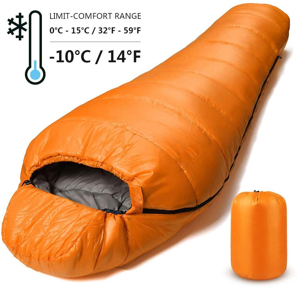 Ultralight Sleeping Bag Winter Outdoor Camping Duck Down Sleeping Bag for Adults