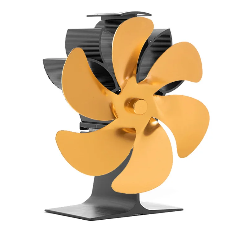 Hot sell  6 Blades Fireplace Fan Heat powered Stove Fan
