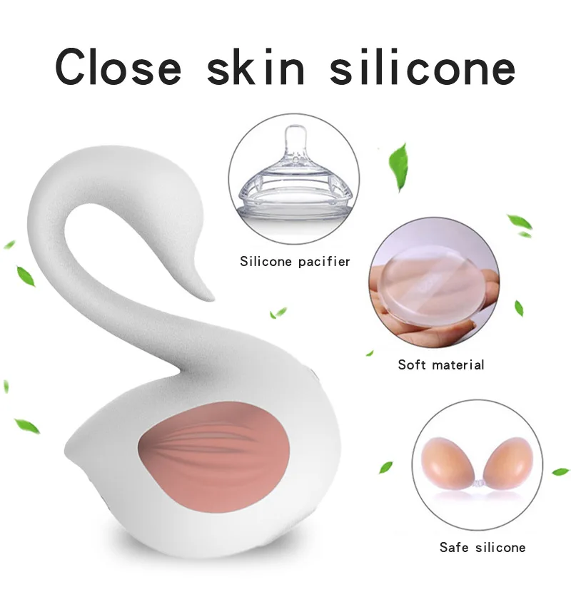 Very Popular Swan Waterproof Vibrator  7 Modes Suction & Stimulation Clit Nipple Female Masturbation Products Sex Toys