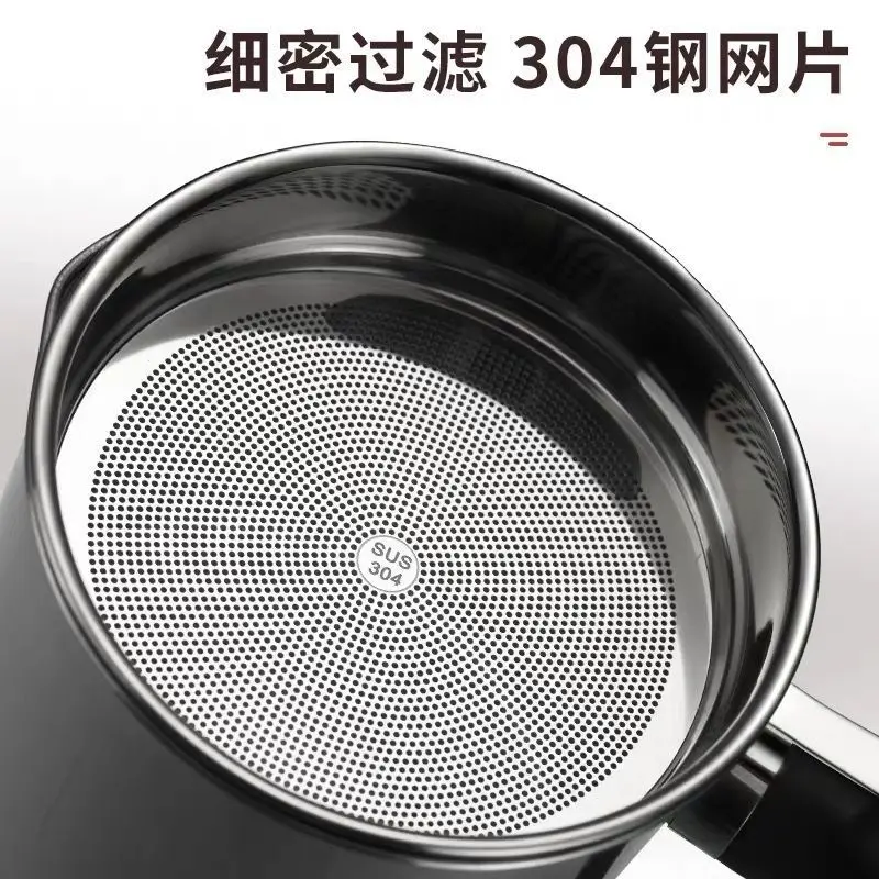 Wholesale OEM Storing Frying Stainless Steel Filter Plate Strainer Pot Grease kettle Oil Cup