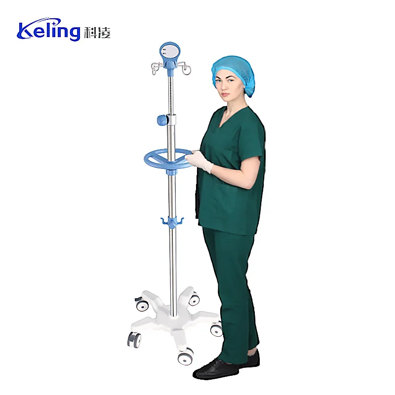 Portable Medical Telescopic Tripod IV Pole Stand Adjustable Infusion Stand Convenient And Durable Drip Stand
