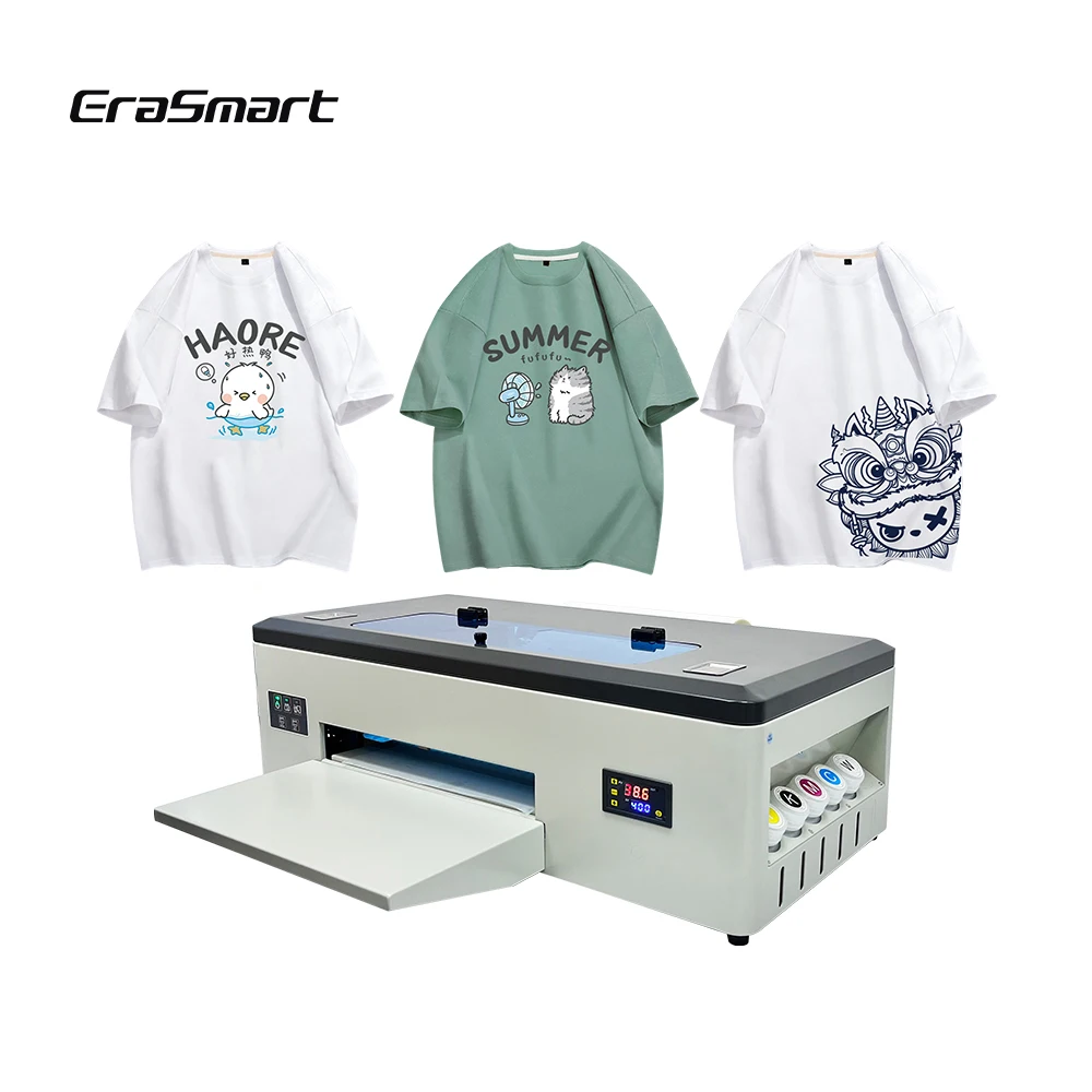 Erasmart полуавтоматическая термопечатная машина для печати на футболках цифровая сублимационная печать A3 Dtf принтер с 1390 головкой