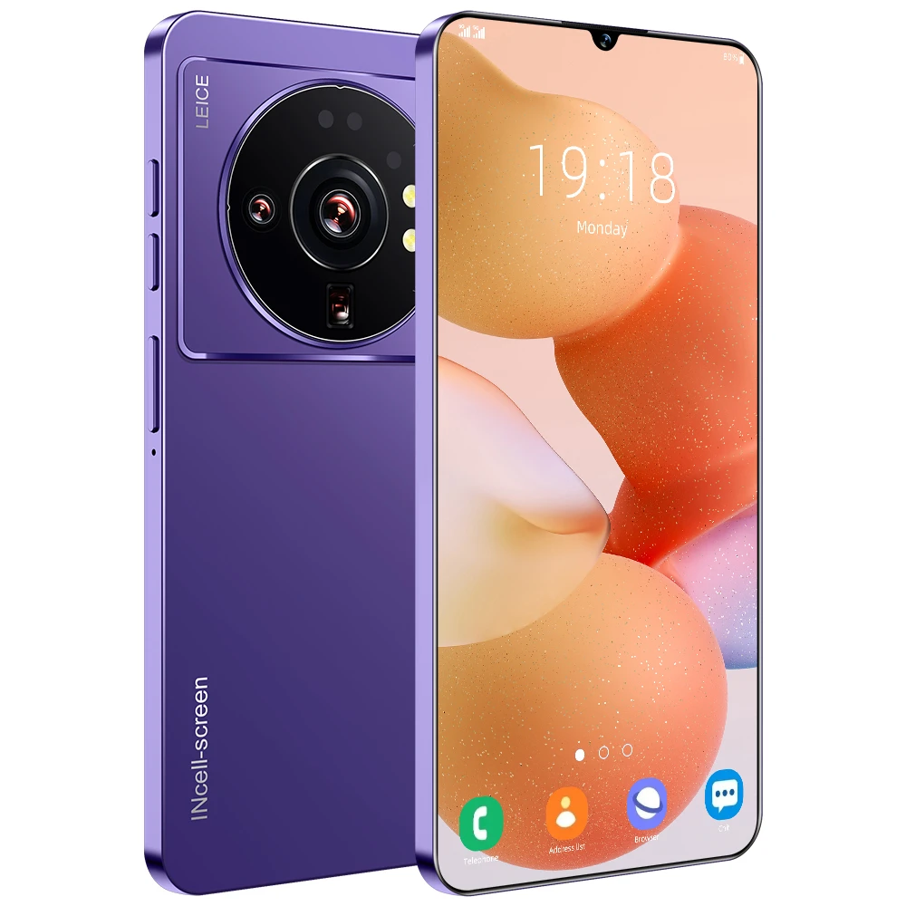 New M12 Ultra Android Phones 16+512GB Original 6.8inch 16GB+512GB Dual card large memory mobile phone 5G Smartphone