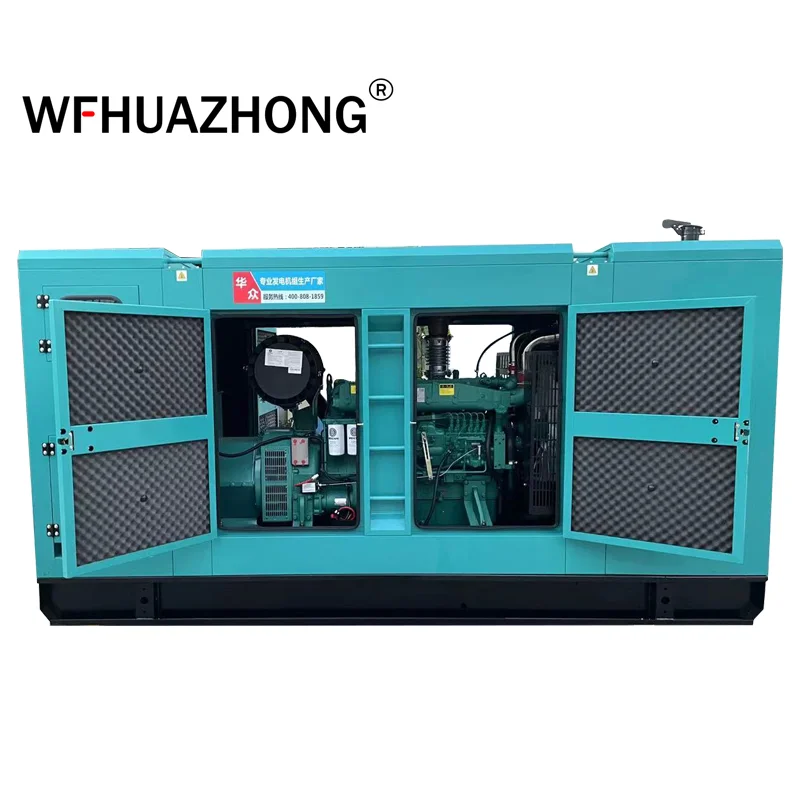 Китайская фабричная поставка 250kva Бесшумная дизель-генераторная установка цена 3 фазы шумный меньше генератор для