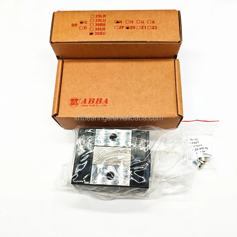 ABBA Linear Guide Block bearing BRC30U0 BRS30B 30x60x42mm Double Row Steel Balls Sliders BRS30BS BRC30SU Linear slide bearing
