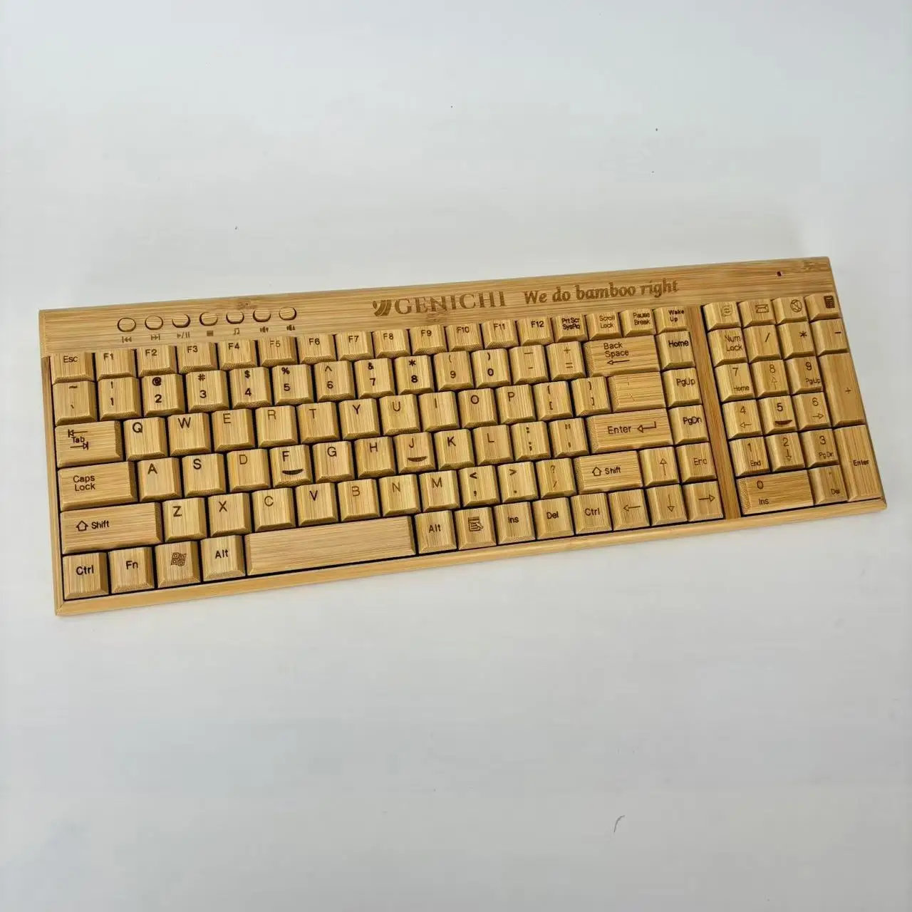 Wholesale Customization Hand Make Wood Computer Multimedia Keyboard and Mouse Combo Set Wireless USB Bamboo Keyboard with Mouse