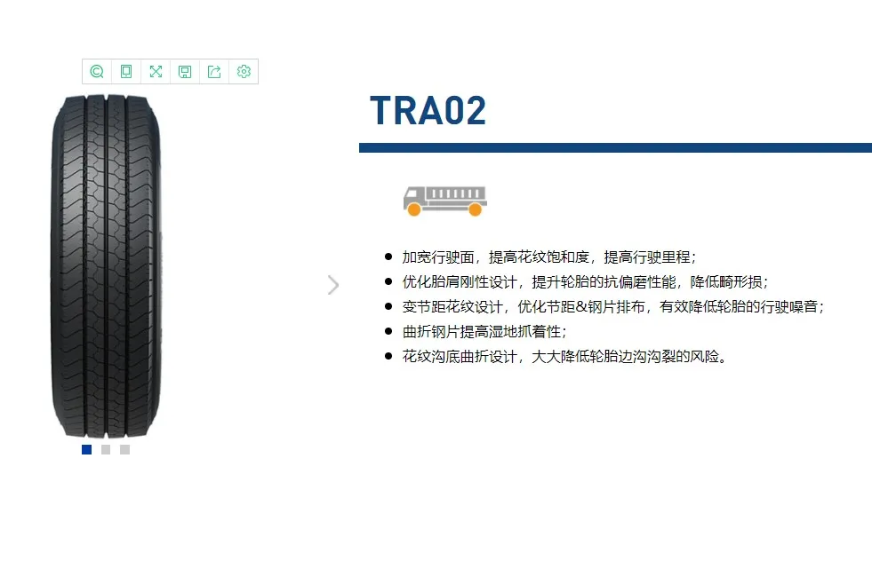 China Triangle truck tire 7.00R16 LT 8PR TRA02