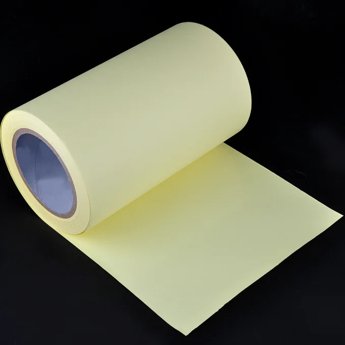 Yellow Glassine Silicone Release Paper For Sticker Self Adhesive Paper And Film Sticker