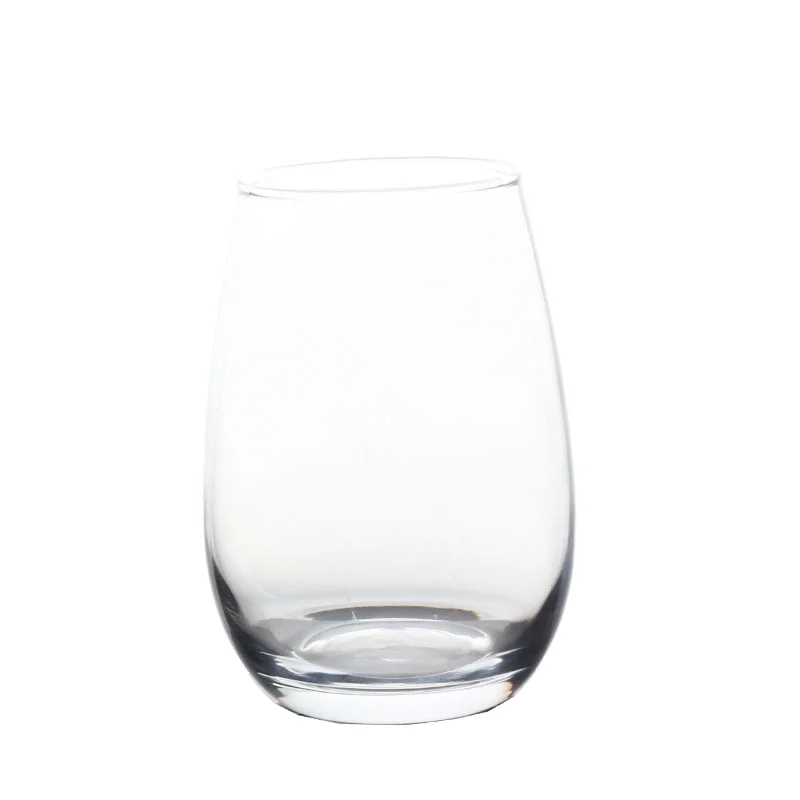 ins Internet celebrity tulip glass printing Milk Cup mousse cup egg-shaped transparent juice water Cup