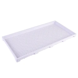 Wholesale and Retail 60*30*3.5cm large plant tray Color can be customized plastic rice nursery seed tray